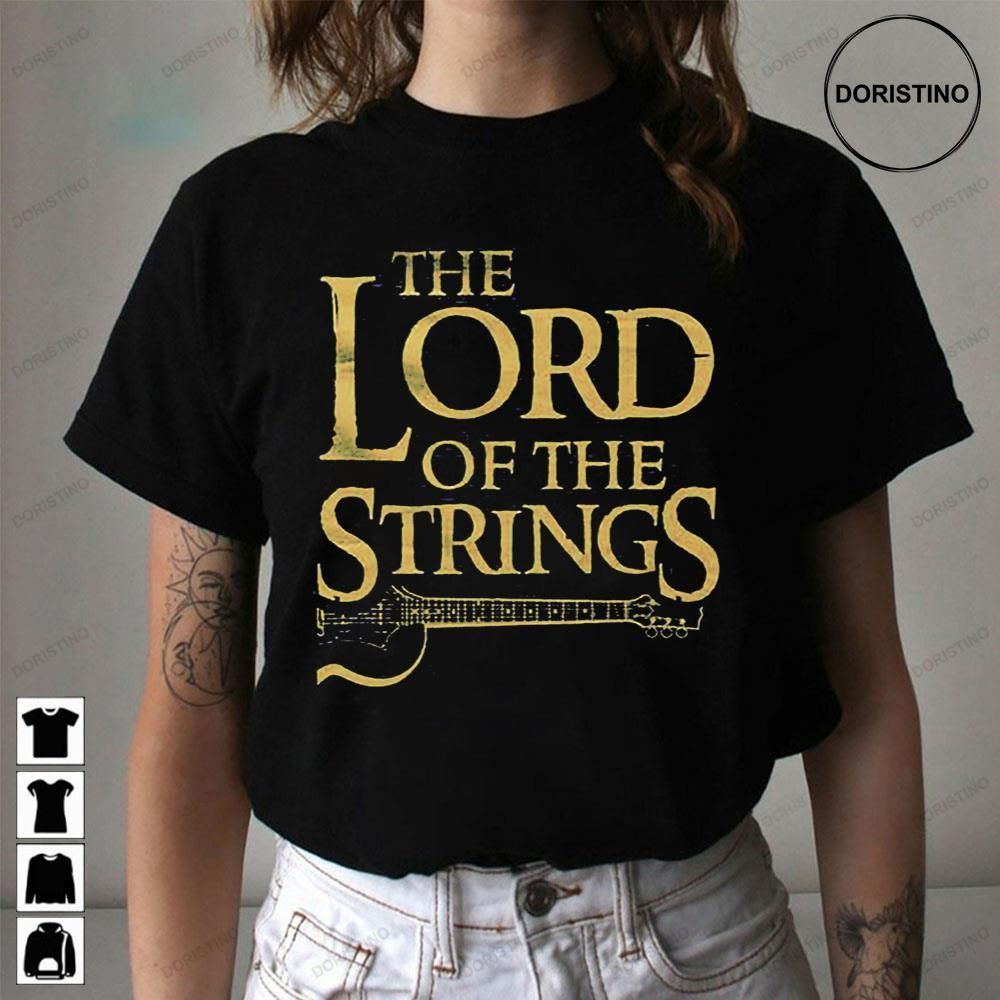 The Lord Of The Strings Electric Guitar Awesome Shirts
